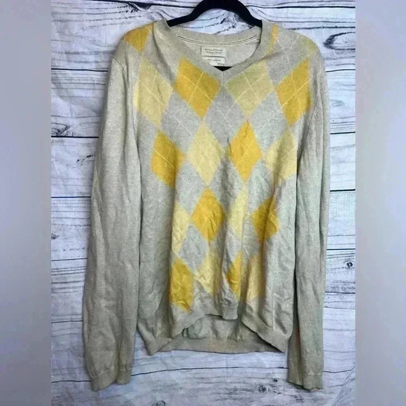 Banana republic cotton cashmere v-neck sweater - Picture 1 of 6